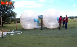 giant snow zorb ball to play